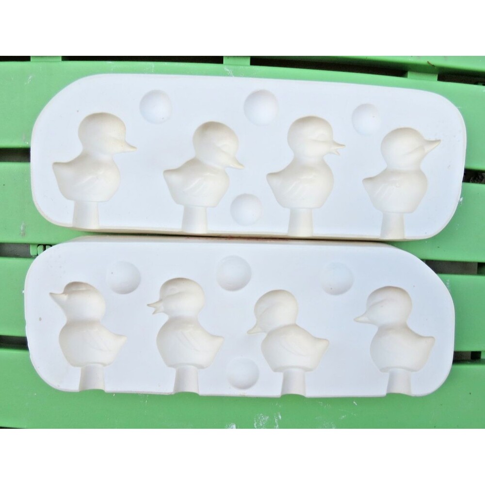 Kimple Vintage Minature Baby Ducks Slip Molds #869